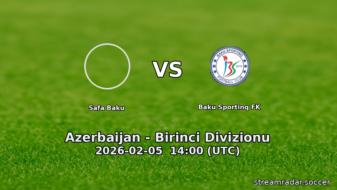 Safa Baku vs Baku Sportinq FK