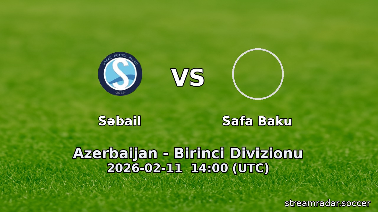 Səbail vs Safa Baku