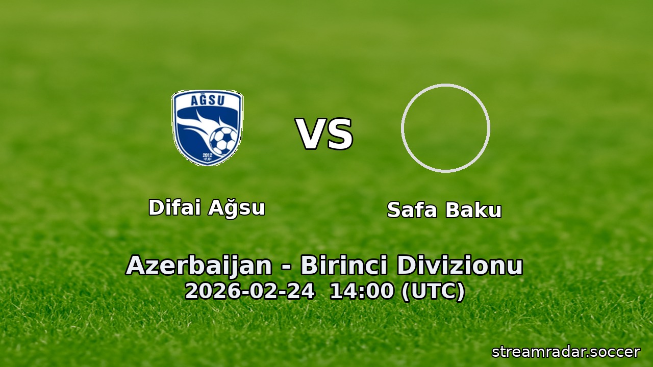 Difai Ağsu vs Safa Baku