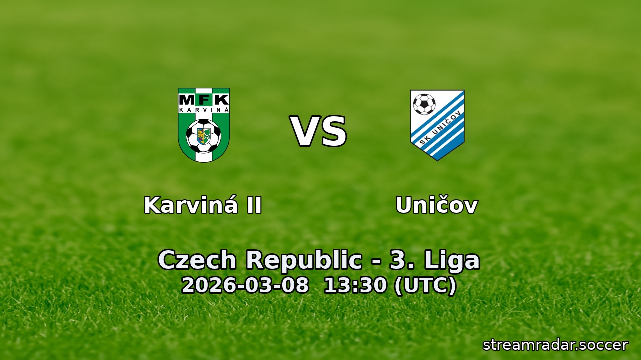 Karviná II vs Uničov
