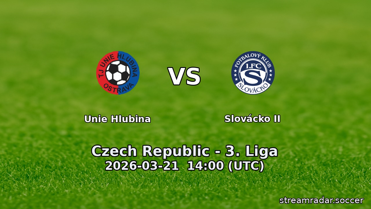 Unie Hlubina vs Slovácko II