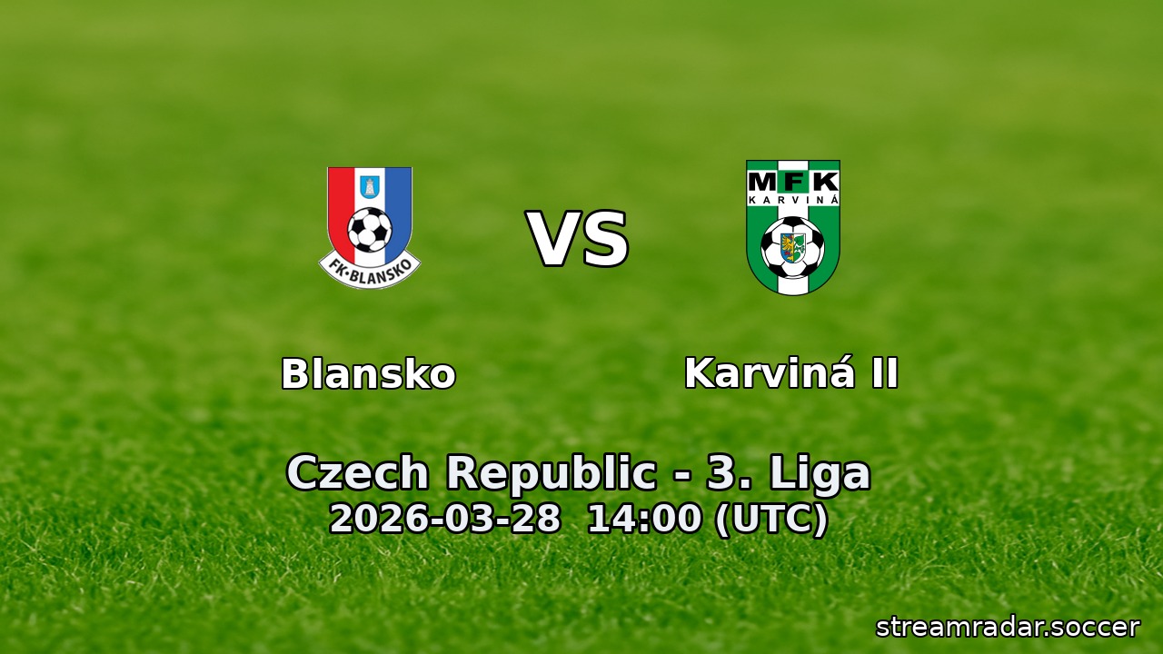 Blansko vs Karviná II
