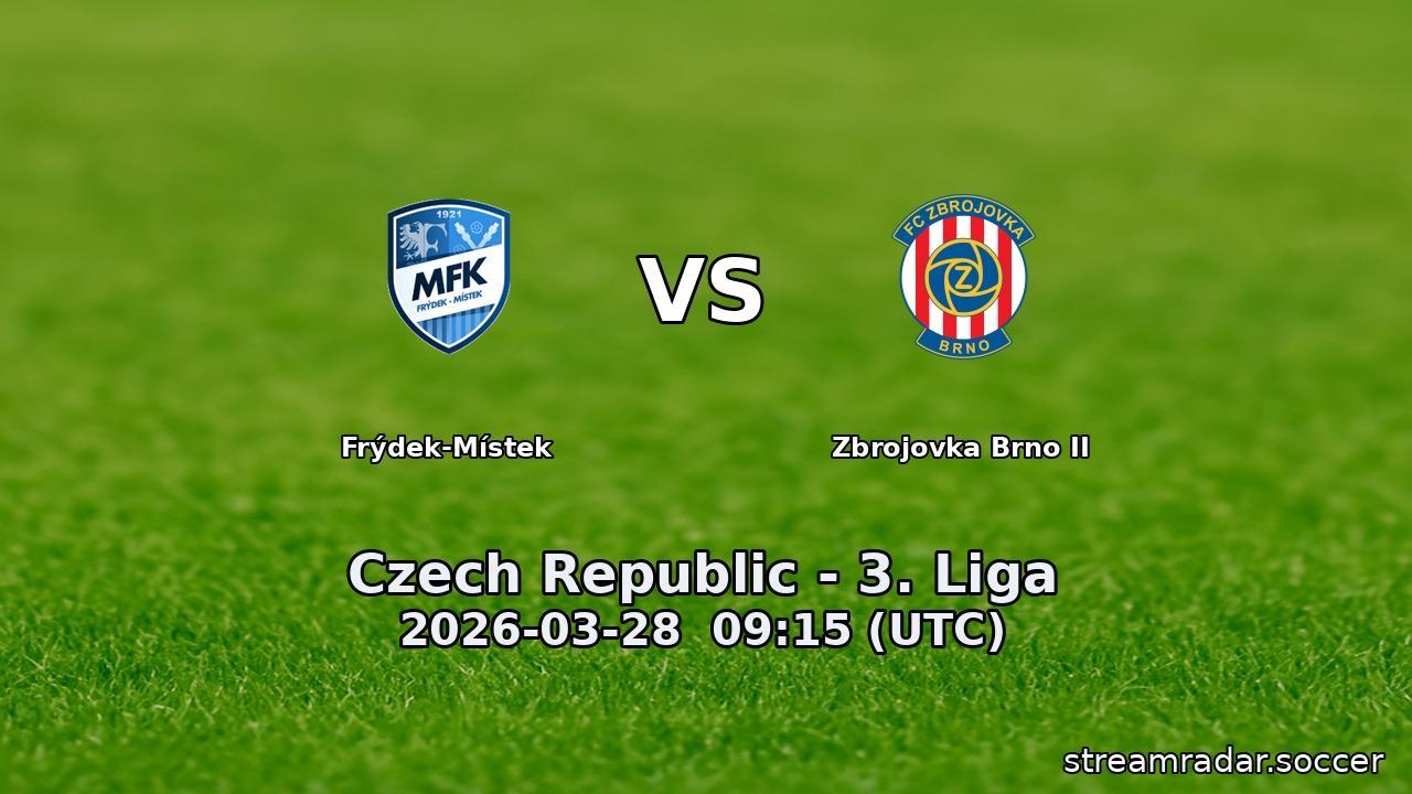 Frýdek-Místek vs Zbrojovka Brno II