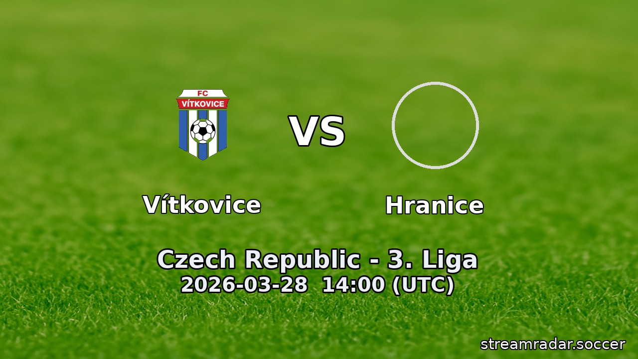 Vítkovice vs Hranice