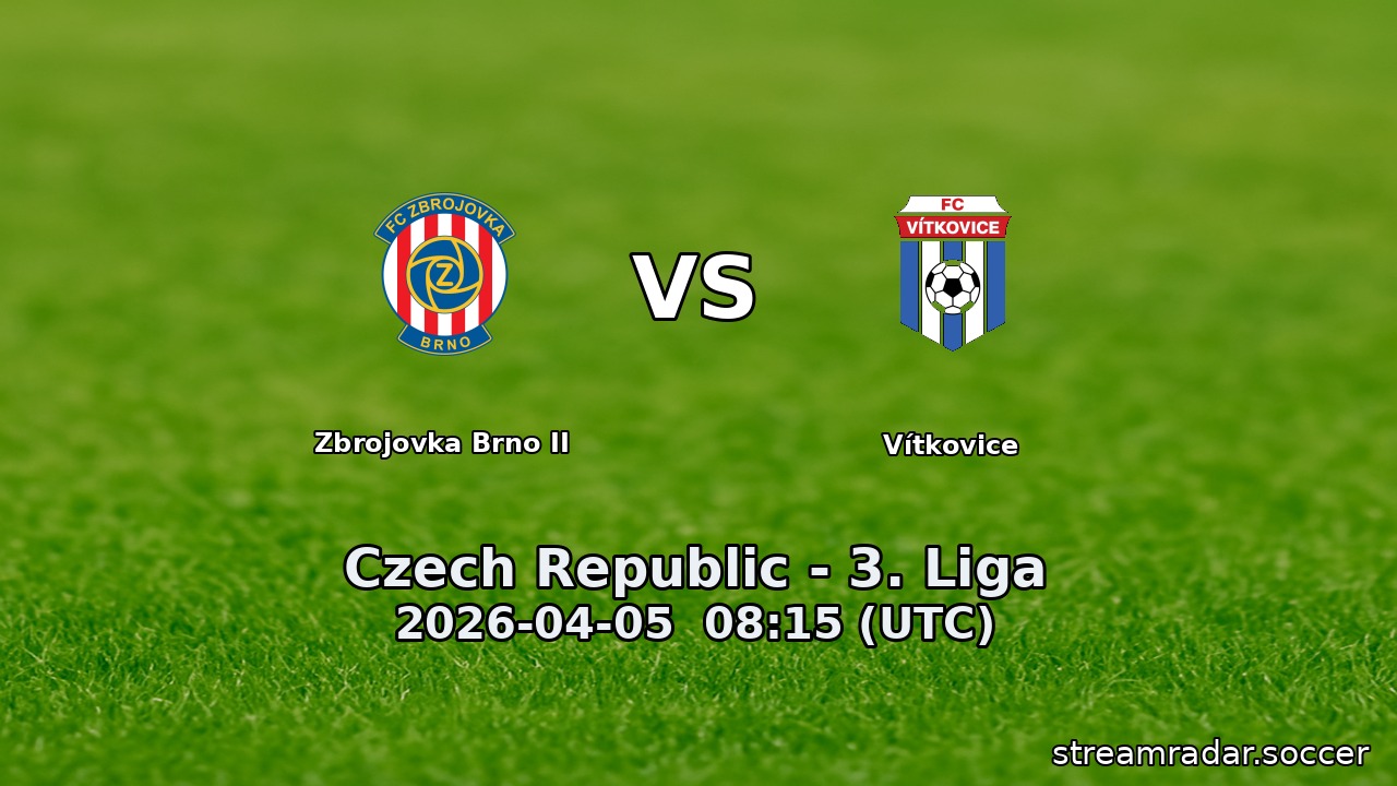 Zbrojovka Brno II vs Vítkovice