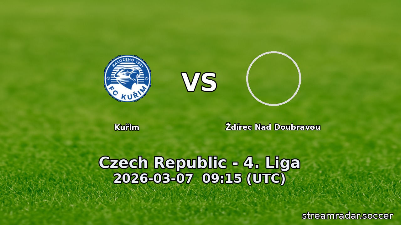 Kuřim vs Ždírec nad Doubravou