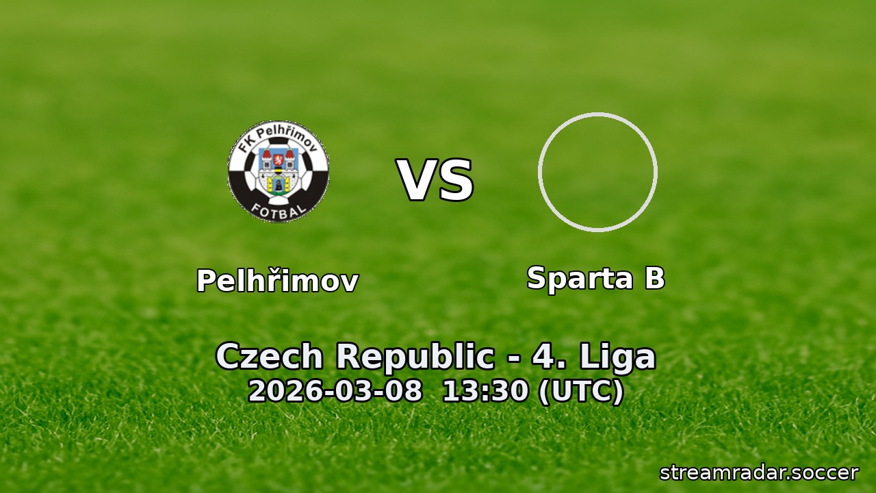 Pelhřimov vs Sparta B