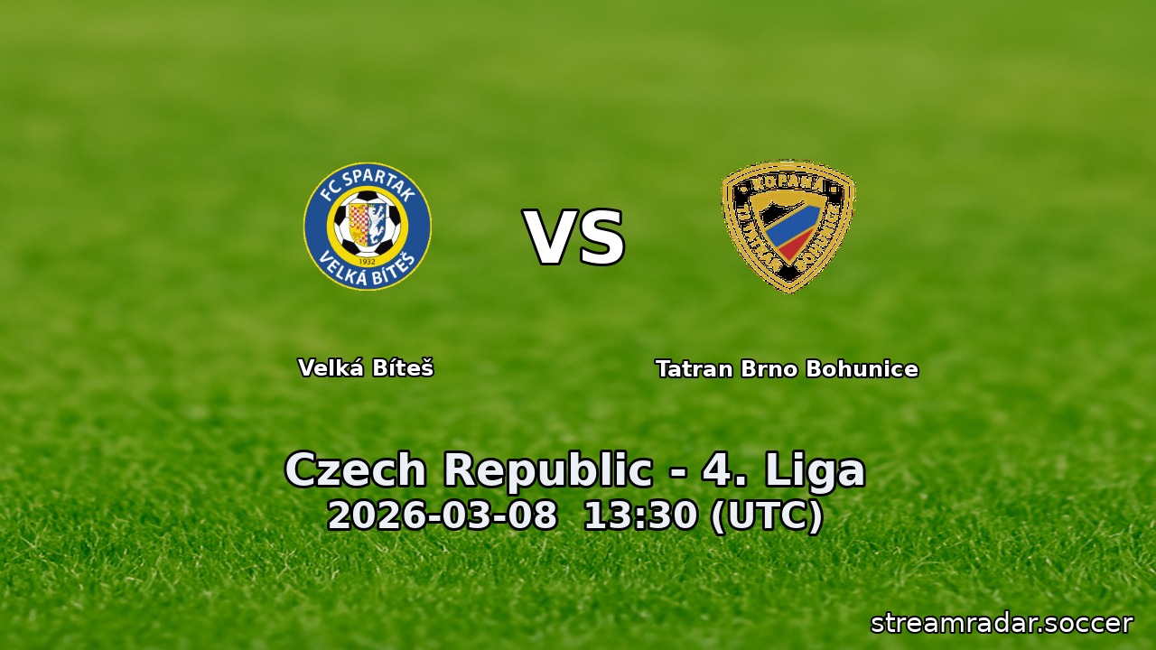 Velká Bíteš vs Tatran Brno Bohunice