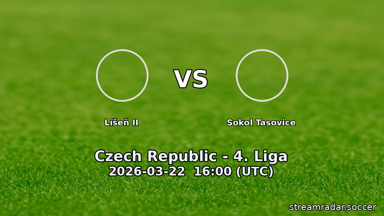 Líšeň II vs Sokol Tasovice
