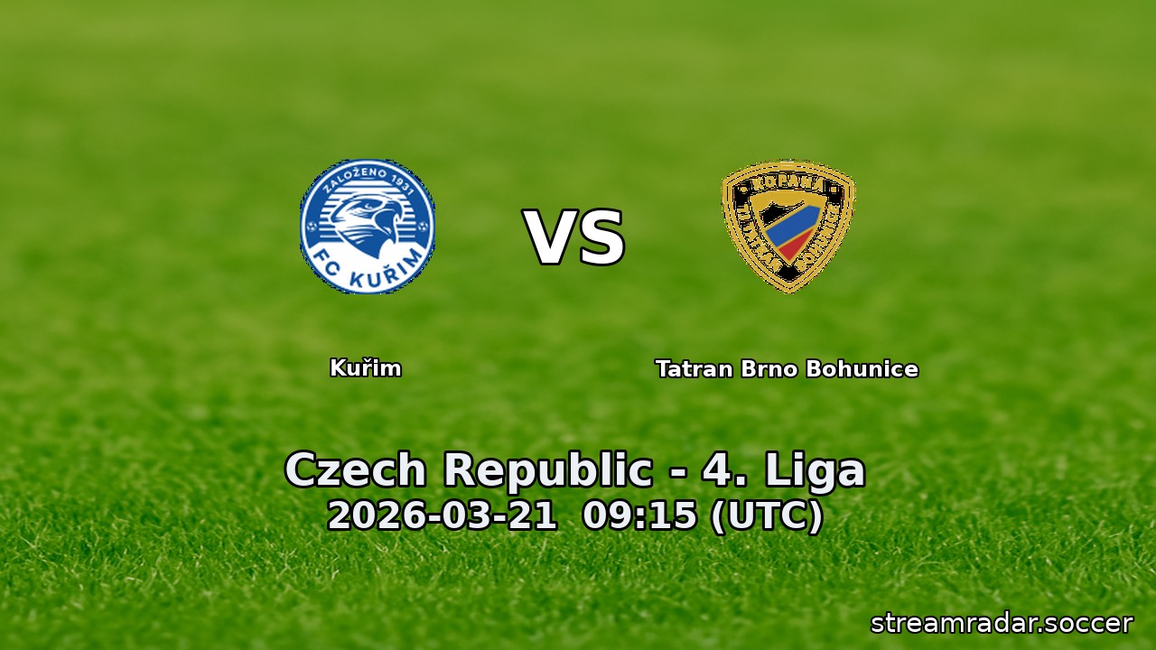 Kuřim vs Tatran Brno Bohunice