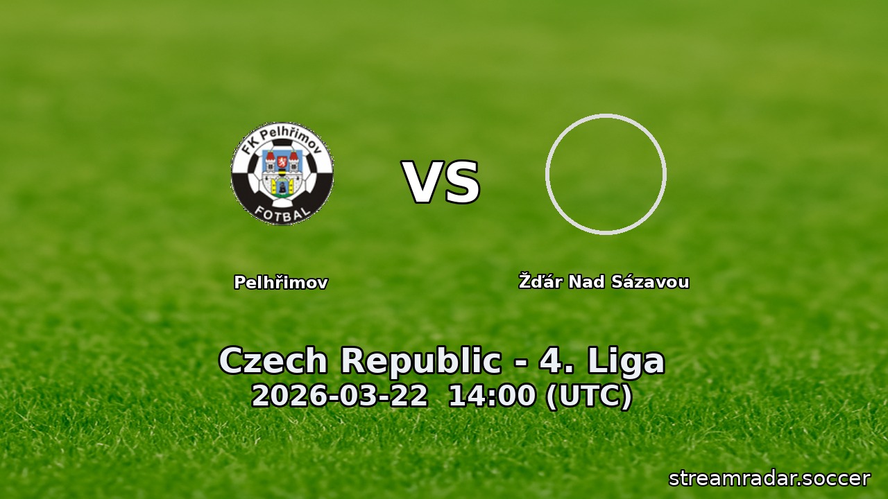 Pelhřimov vs Žďár Nad Sázavou