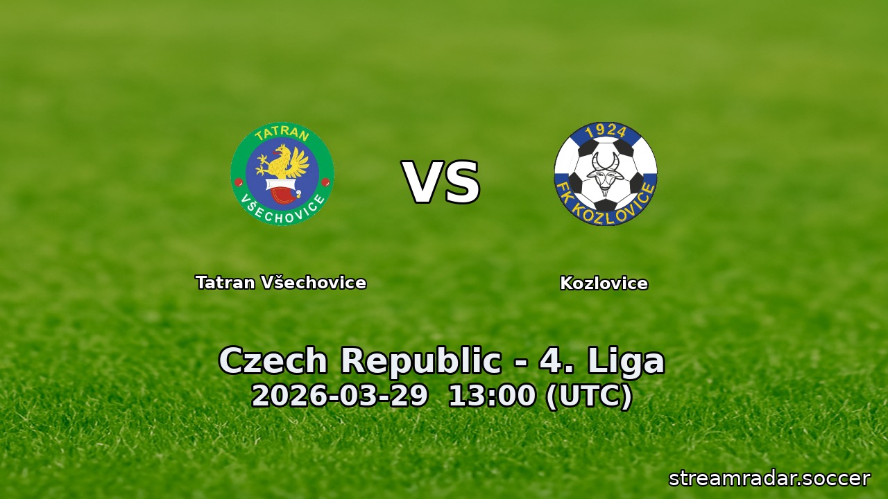 Tatran Všechovice vs Kozlovice