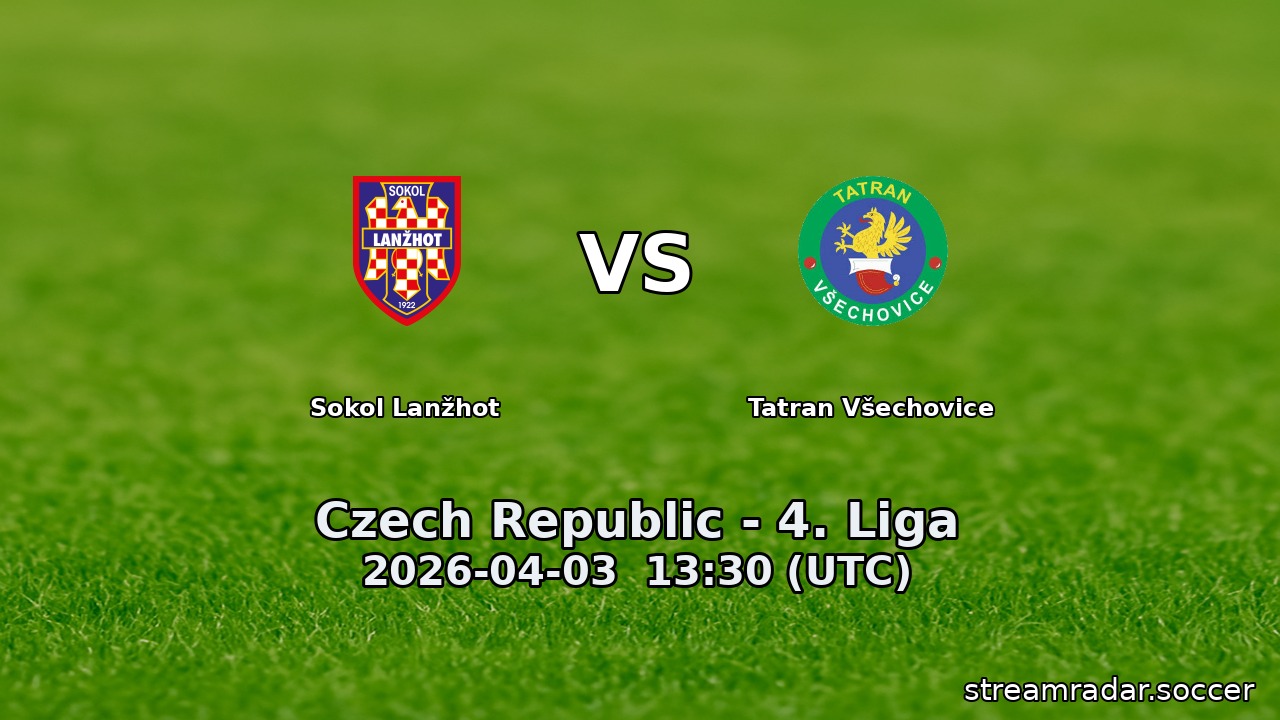 Sokol Lanžhot vs Tatran Všechovice