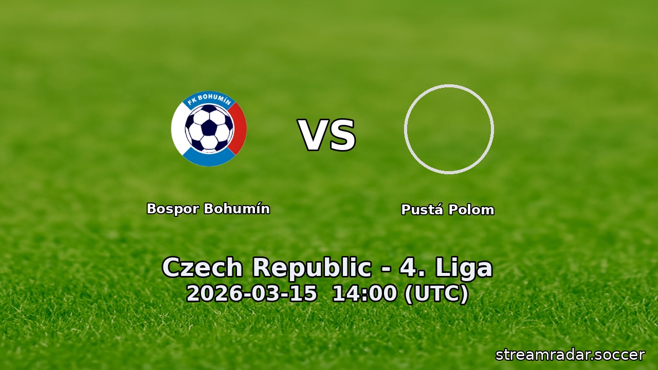 Bospor Bohumín vs Pustá Polom