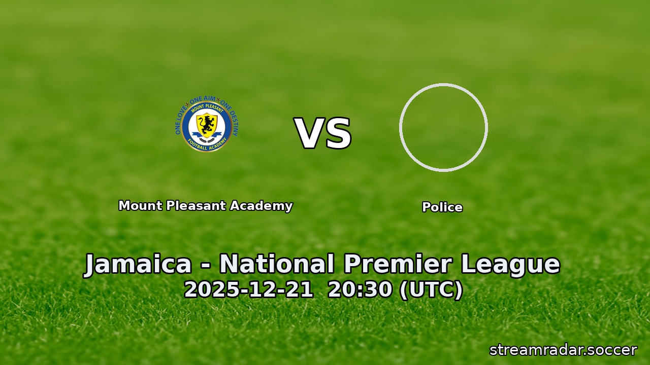 Mount Pleasant Academy vs Police