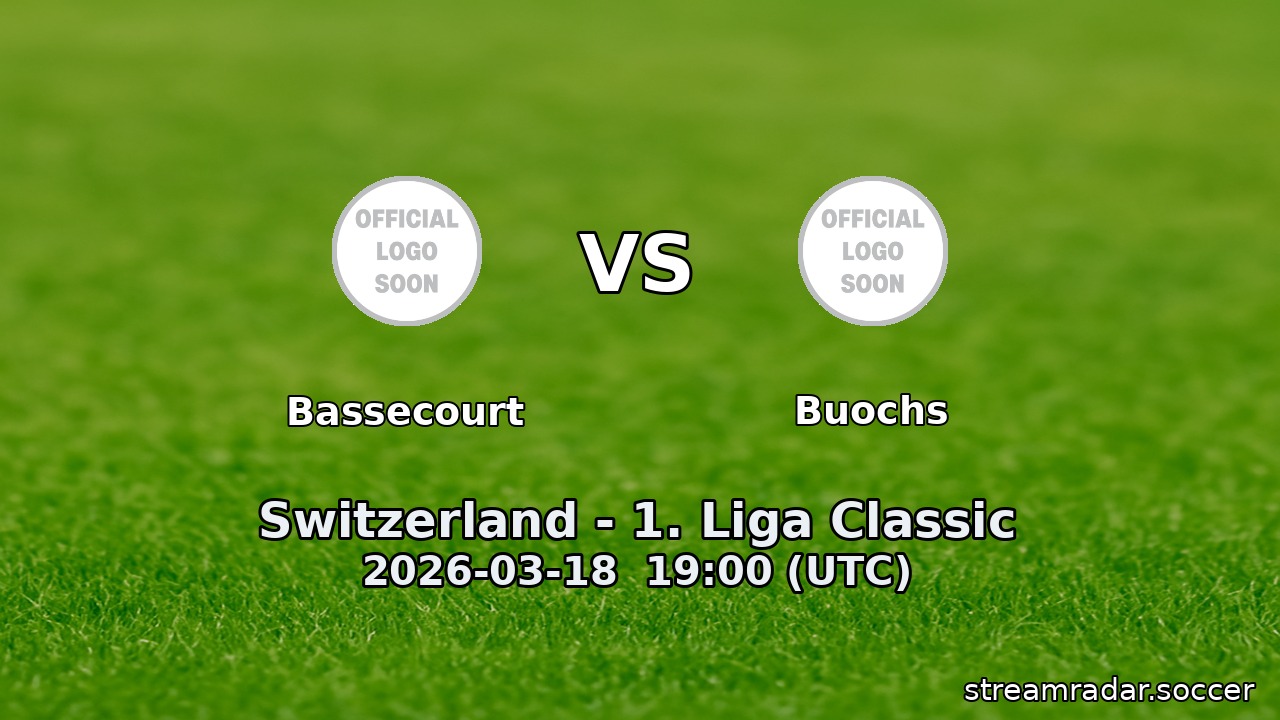 Bassecourt vs Buochs