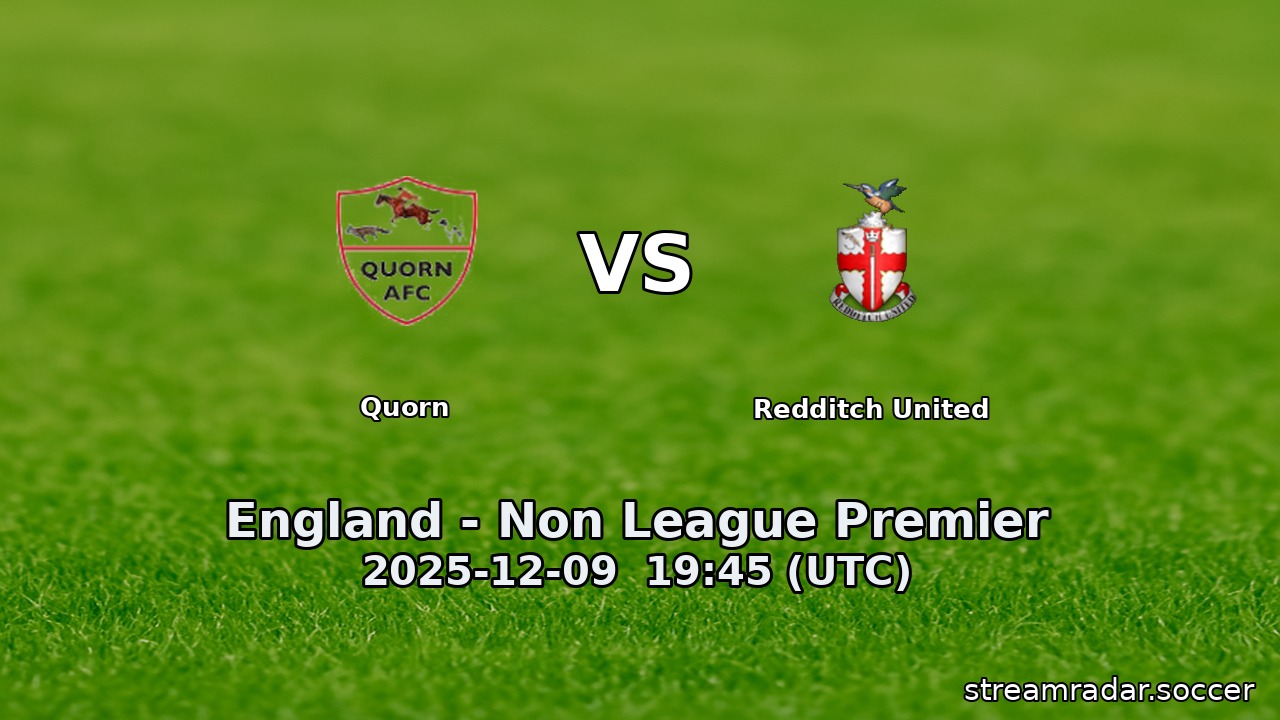 Quorn vs Redditch United