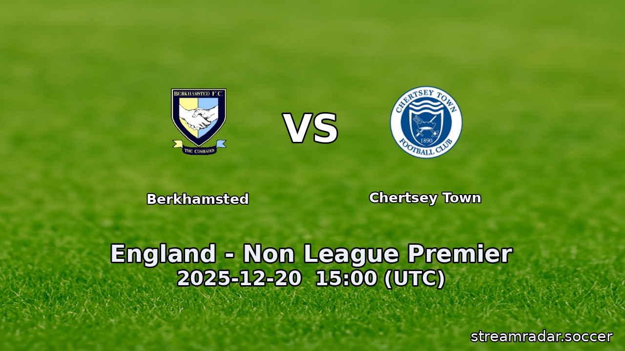 Berkhamsted vs Chertsey Town