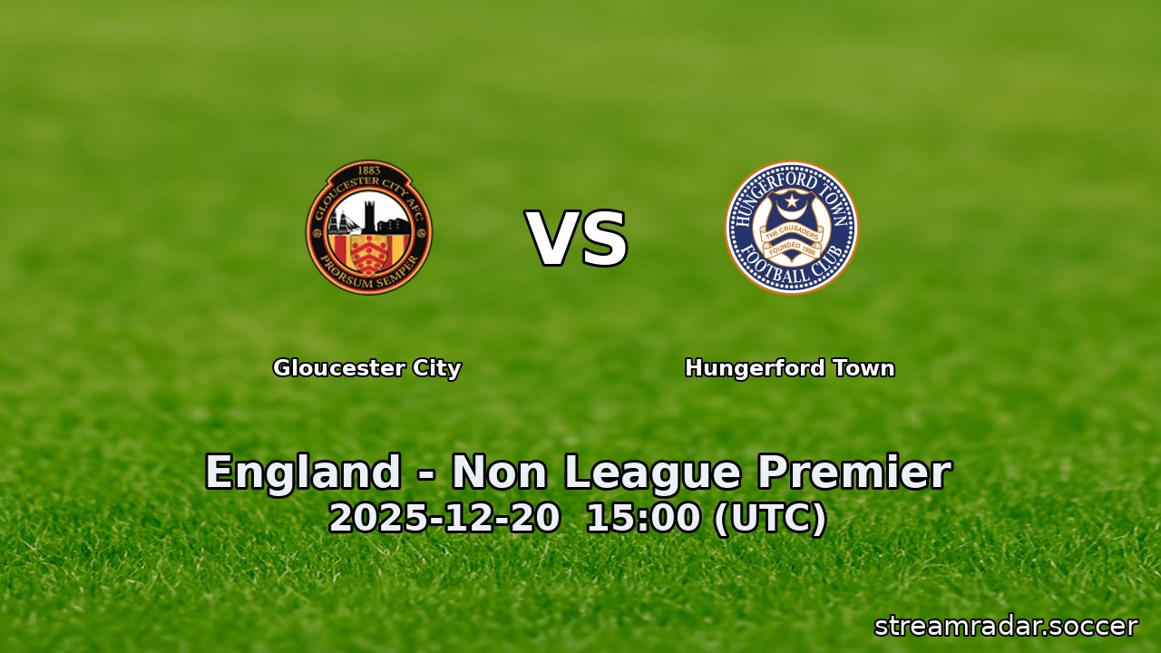 Gloucester City vs Hungerford Town