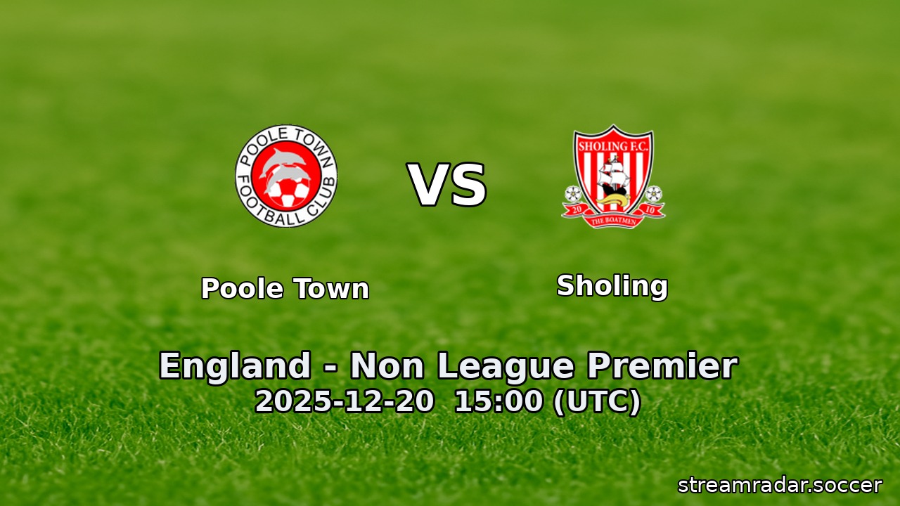 Poole Town vs Sholing