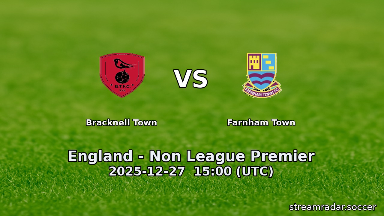 Bracknell Town vs Farnham Town