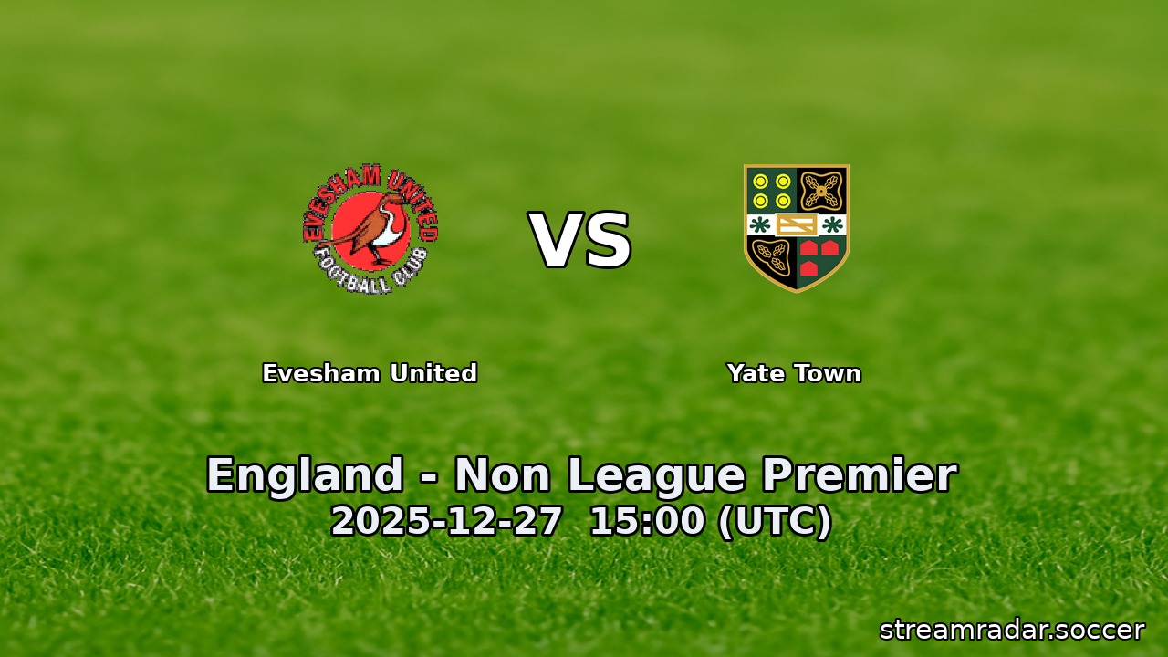 Evesham United vs Yate Town