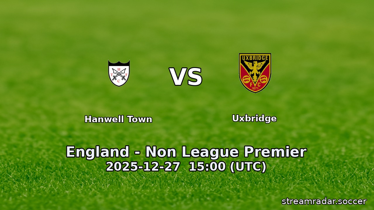 Hanwell Town vs Uxbridge