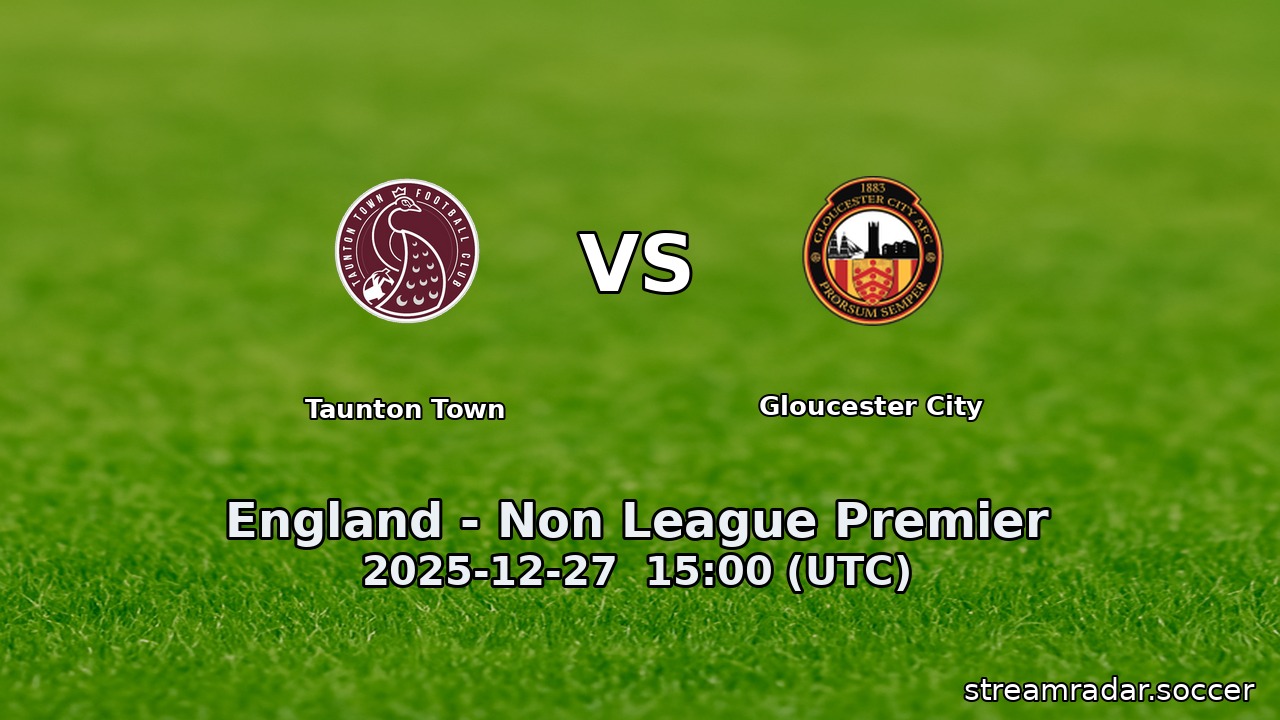 Taunton Town vs Gloucester City