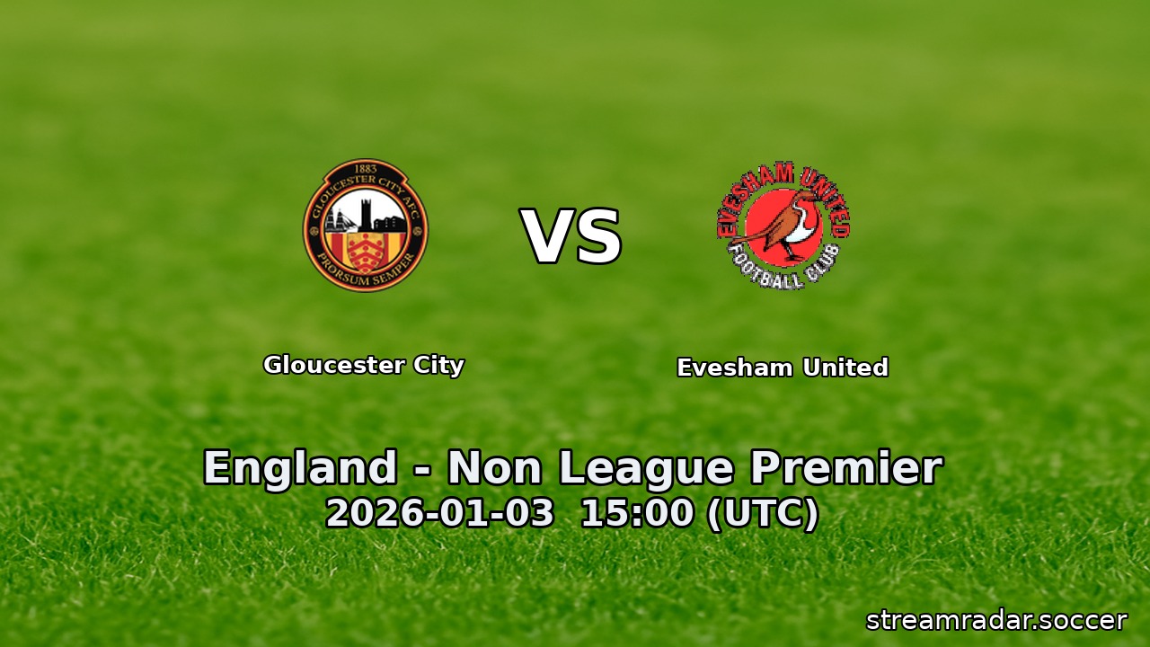 Gloucester City vs Evesham United