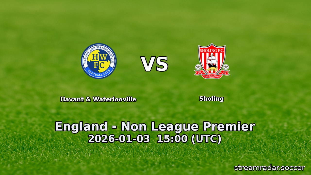 Havant & Waterlooville vs Sholing
