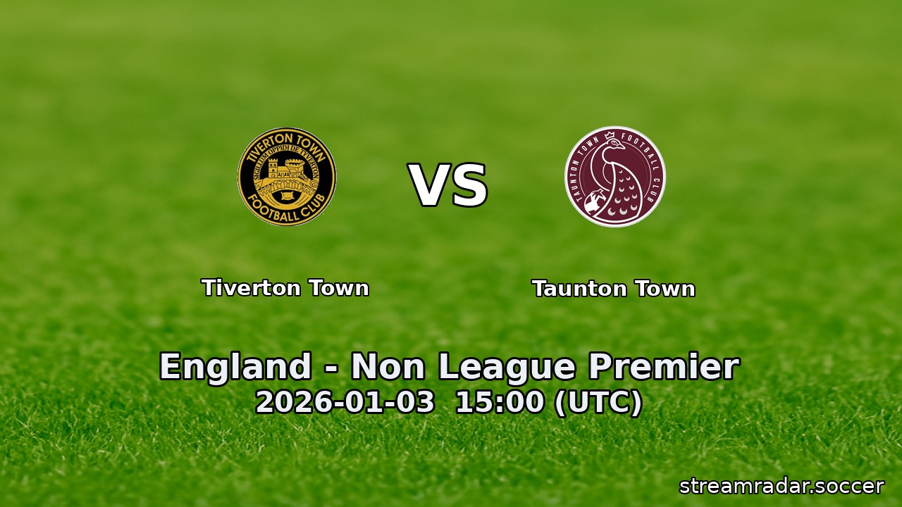 Tiverton Town vs Taunton Town
