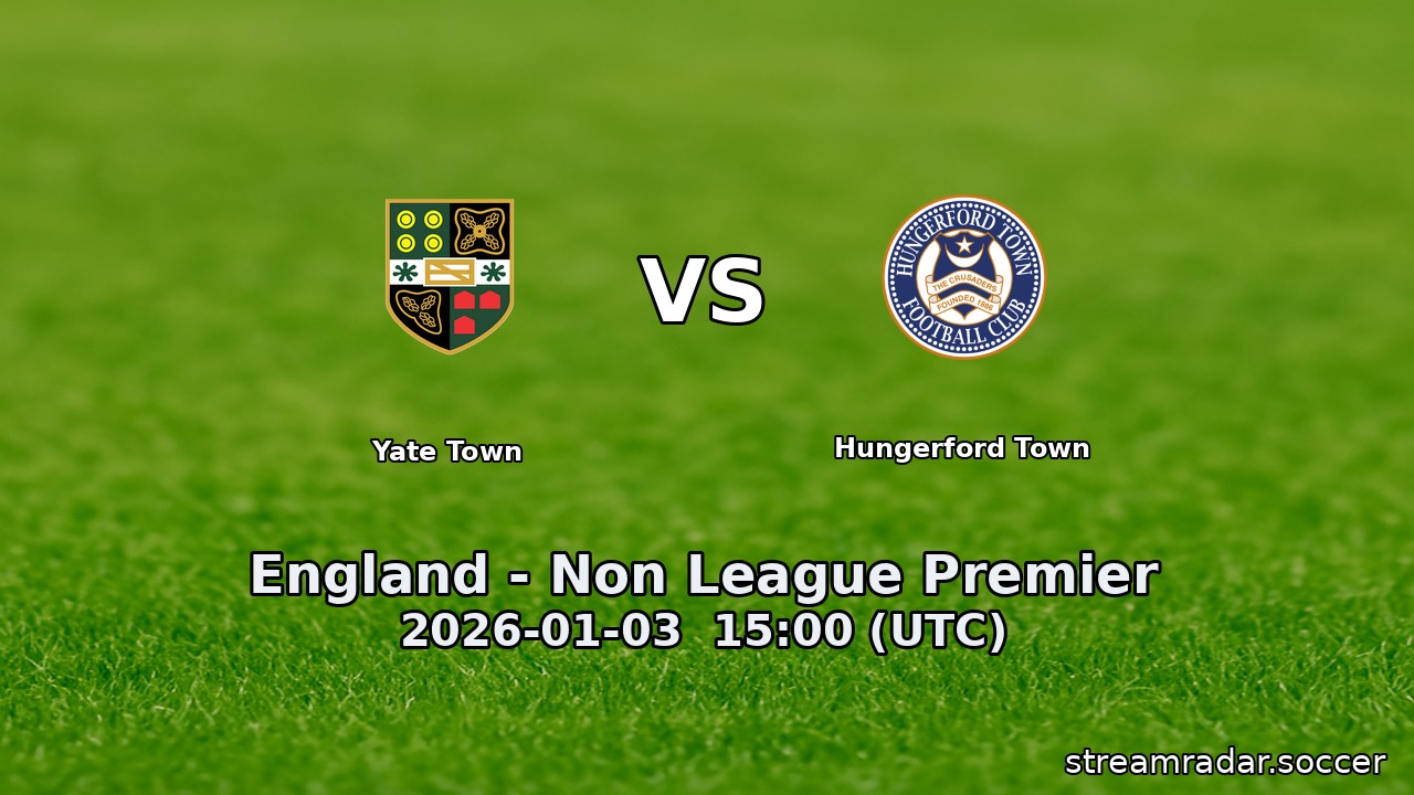 Yate Town vs Hungerford Town