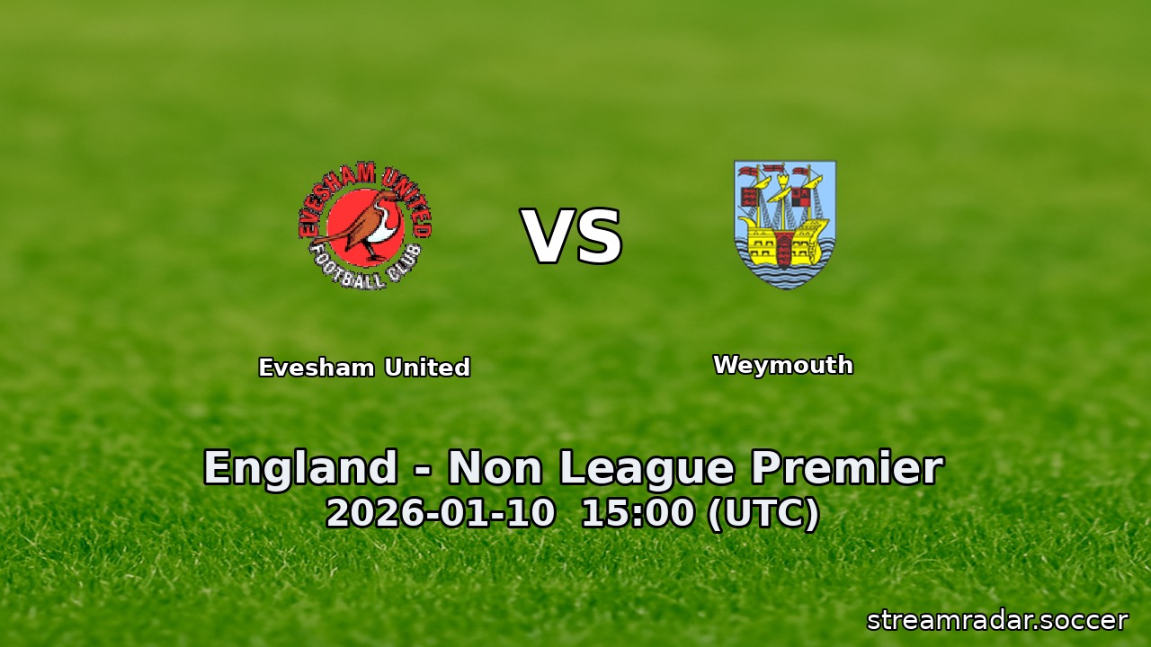 Evesham United vs Weymouth