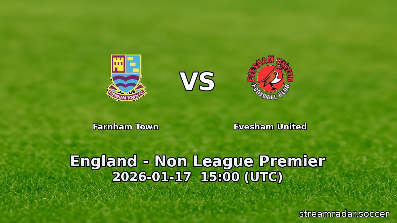 Farnham Town vs Evesham United