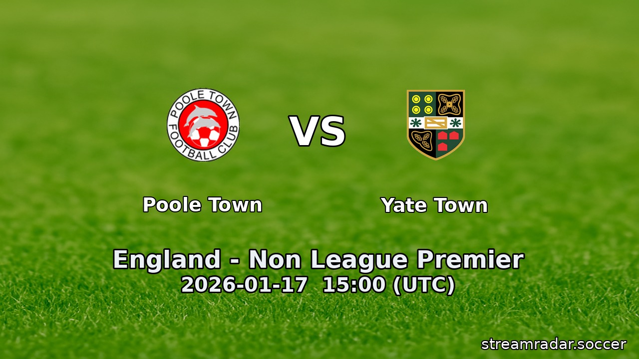Poole Town vs Yate Town