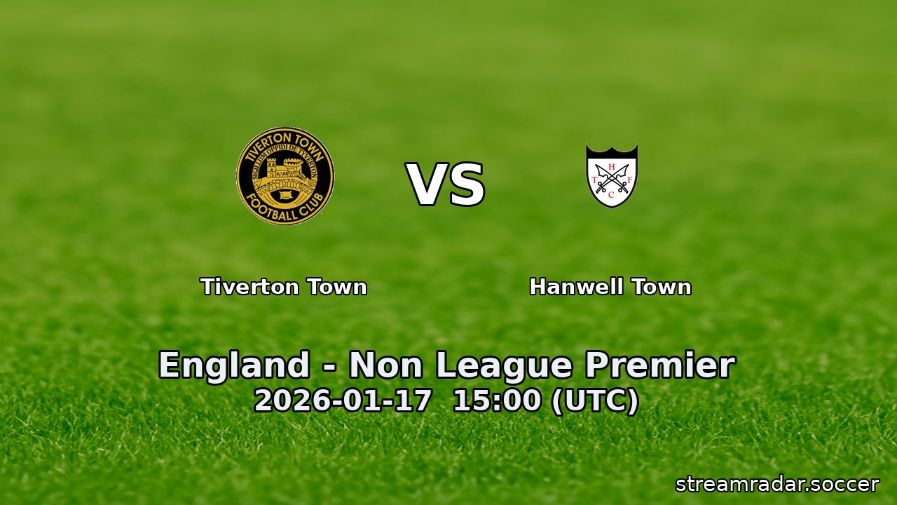 Tiverton Town vs Hanwell Town