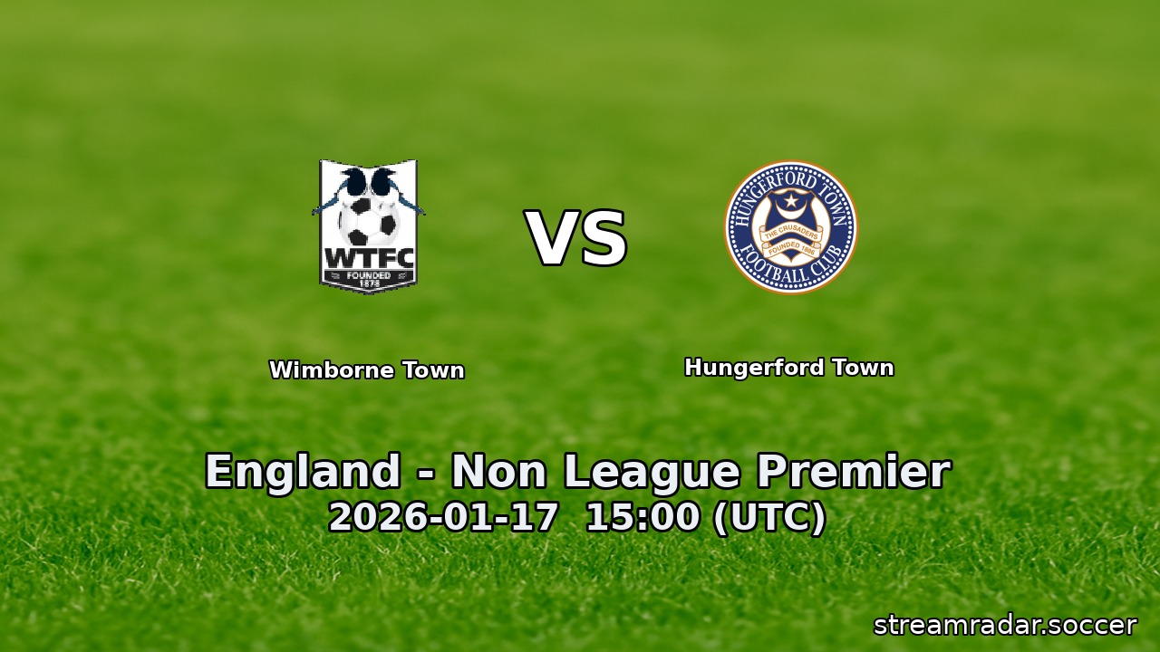 Wimborne Town vs Hungerford Town