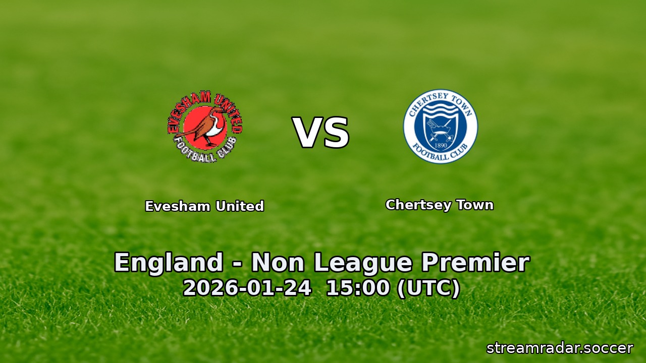 Evesham United vs Chertsey Town