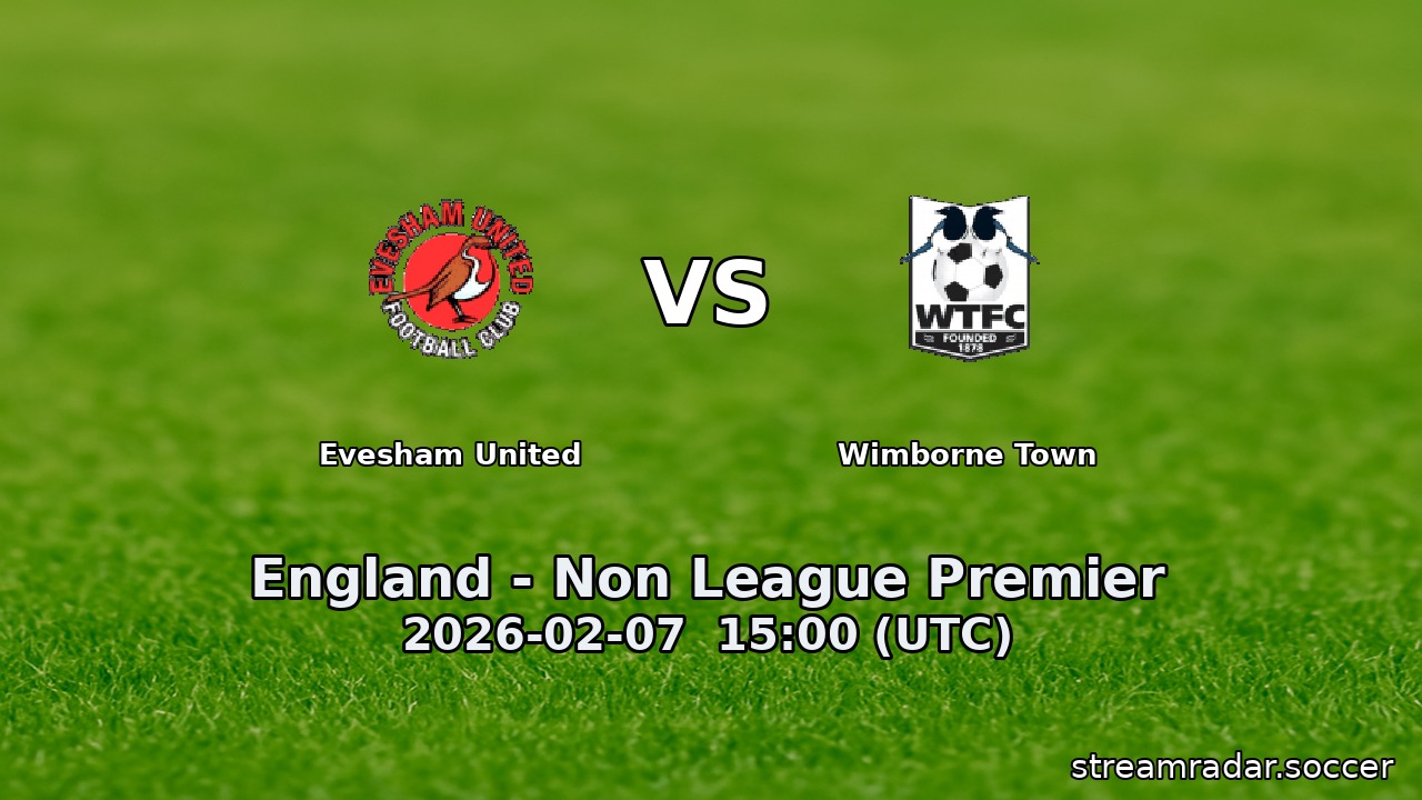 Evesham United vs Wimborne Town