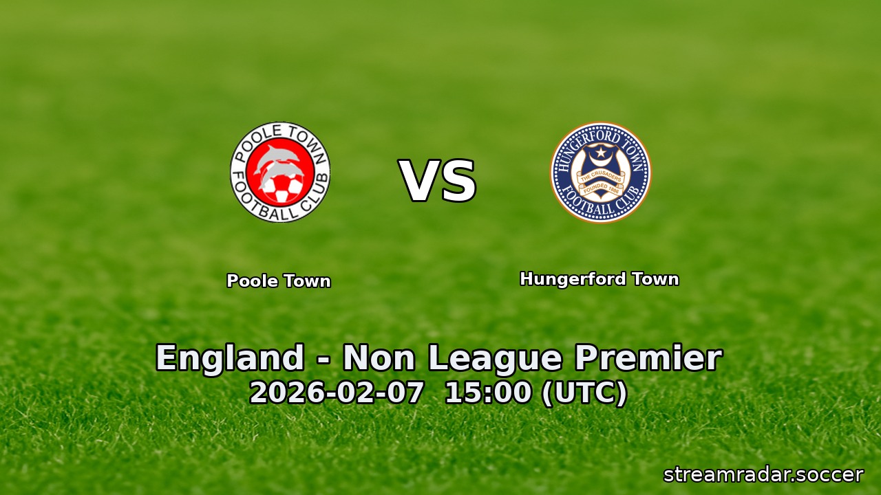 Poole Town vs Hungerford Town