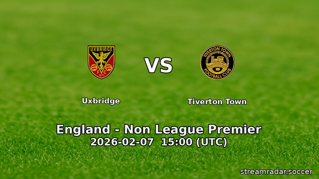 Uxbridge vs Tiverton Town