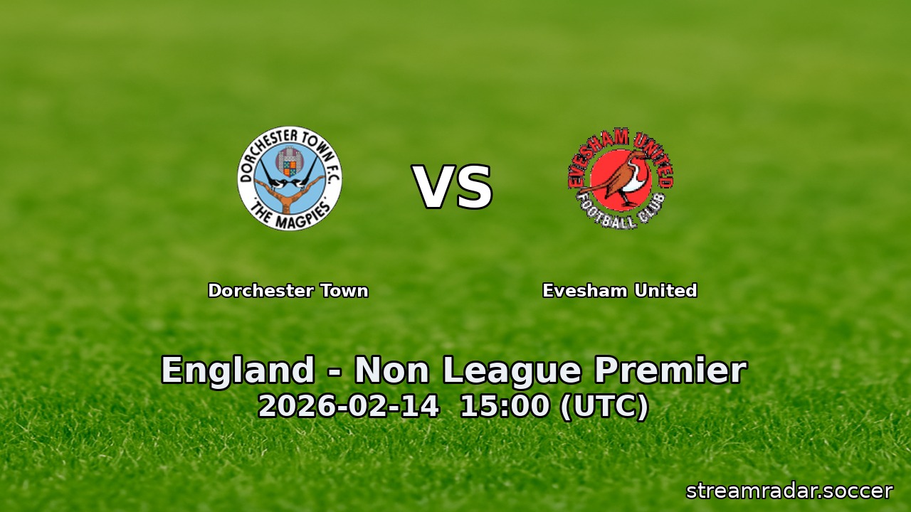 Dorchester Town vs Evesham United