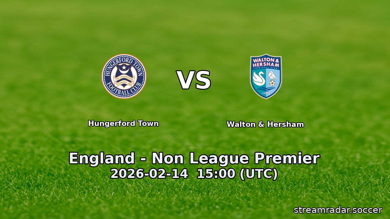 Hungerford Town vs Walton & Hersham