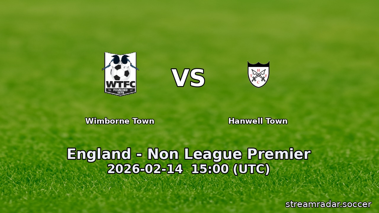 Wimborne Town vs Hanwell Town