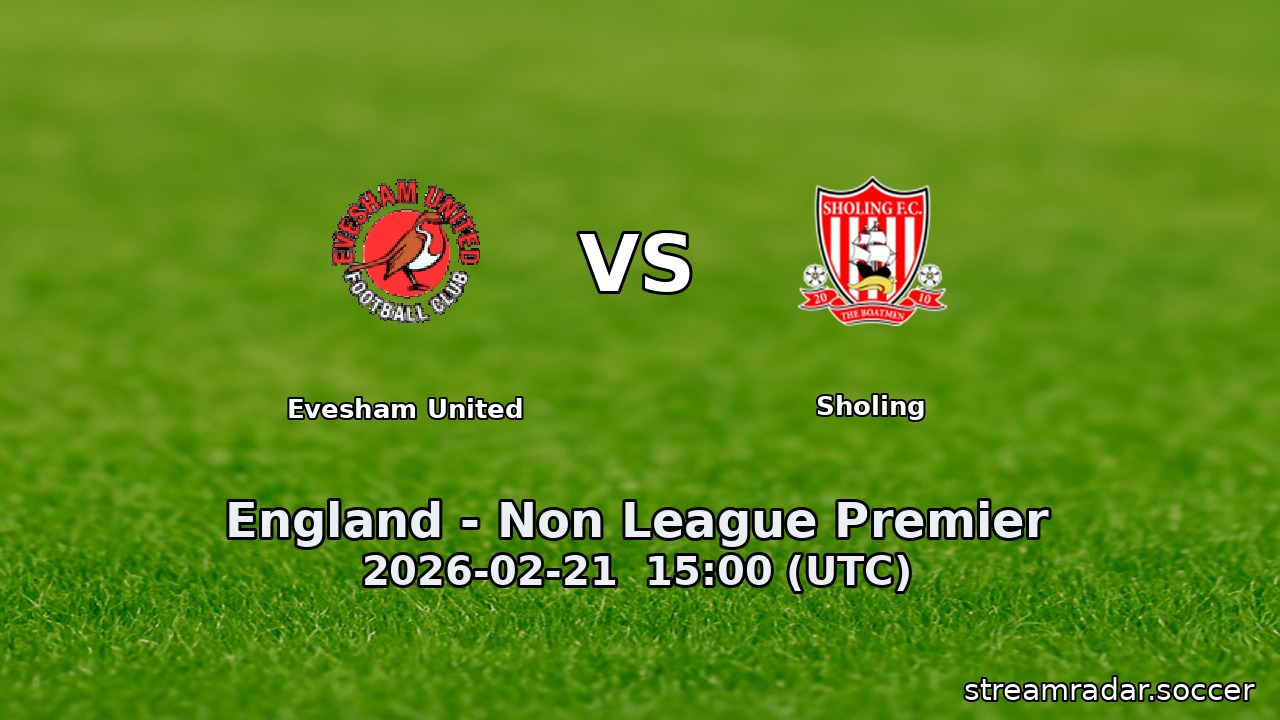 Evesham United vs Sholing