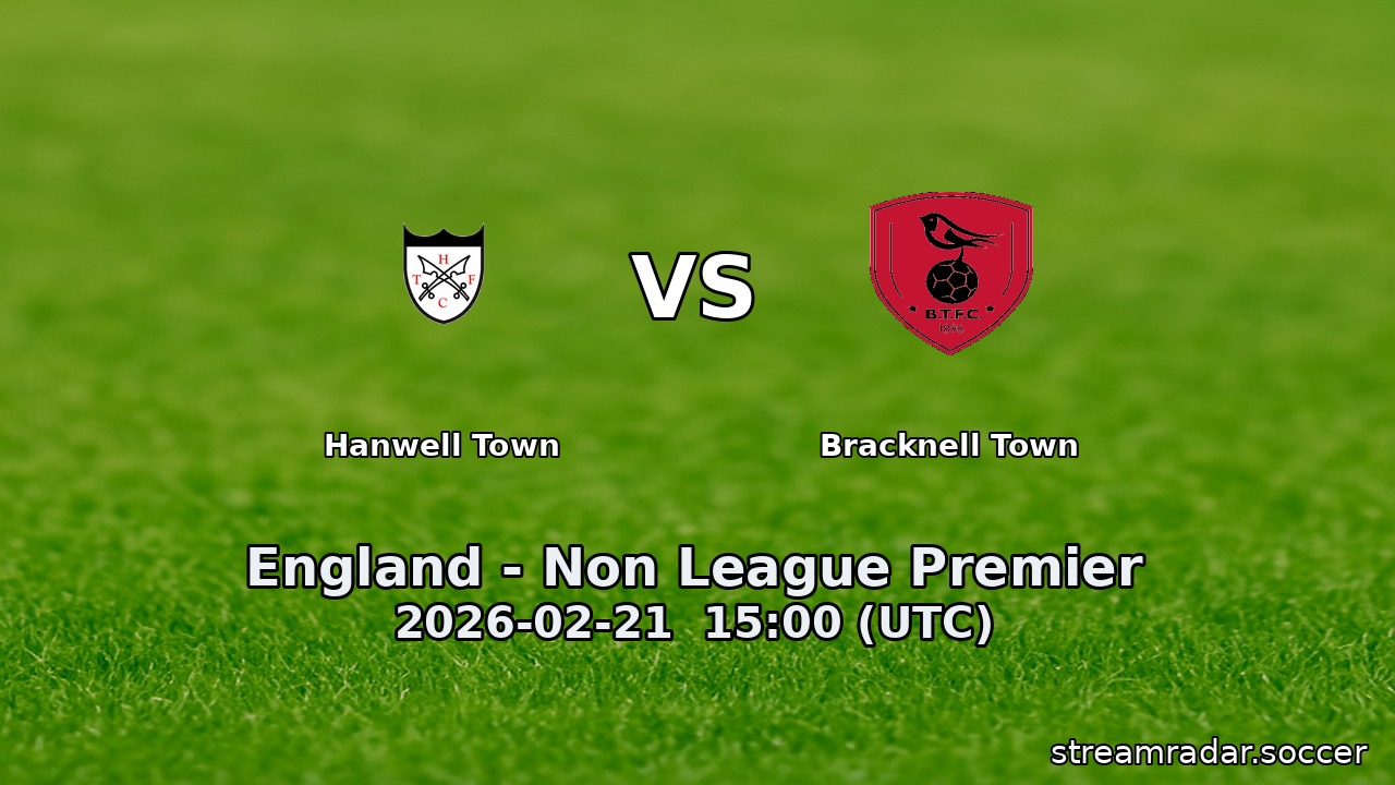 Hanwell Town vs Bracknell Town
