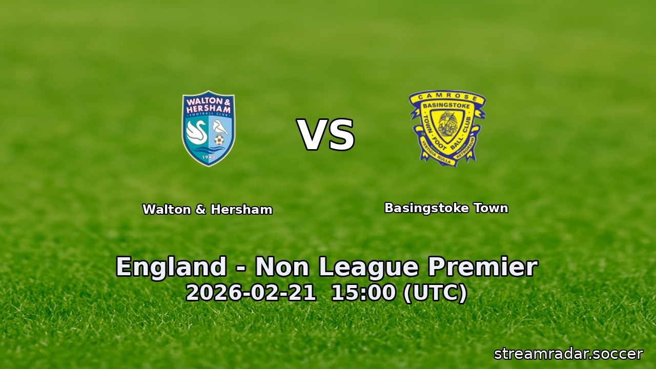 Walton & Hersham vs Basingstoke Town