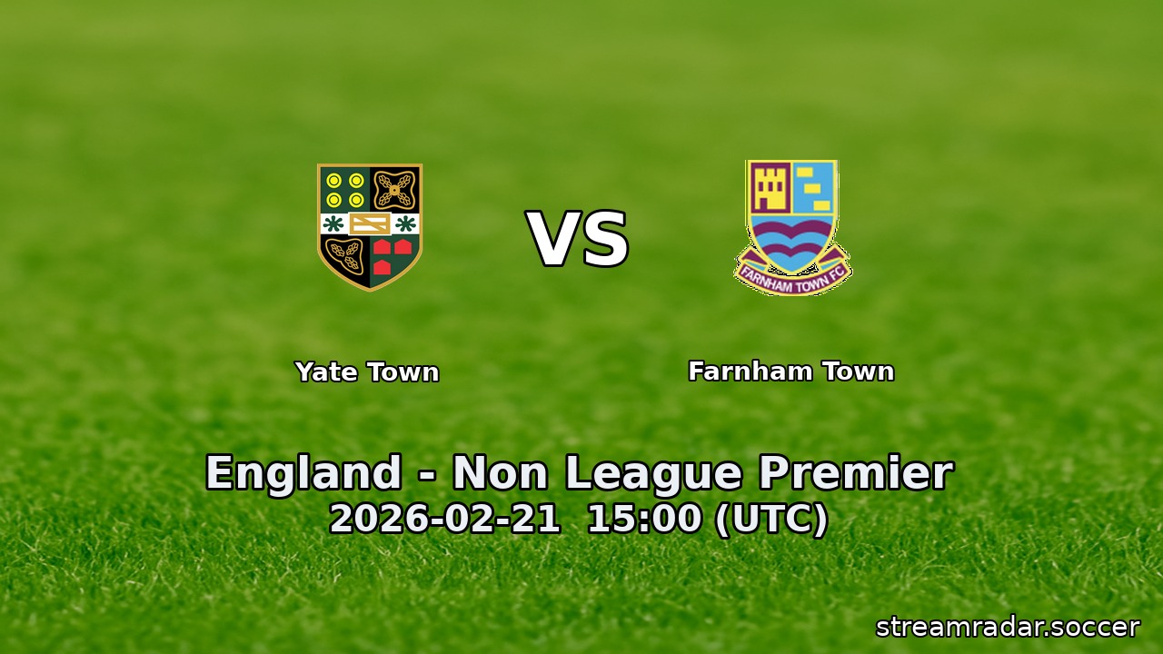 Yate Town vs Farnham Town