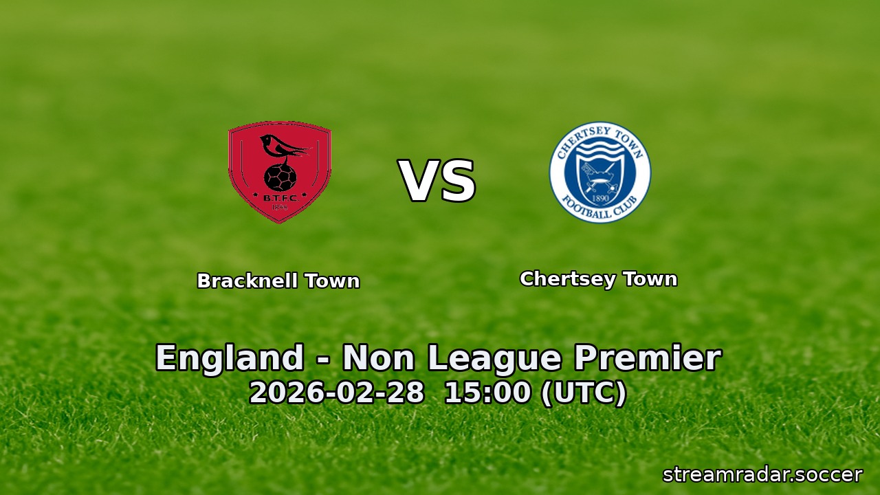 Bracknell Town vs Chertsey Town
