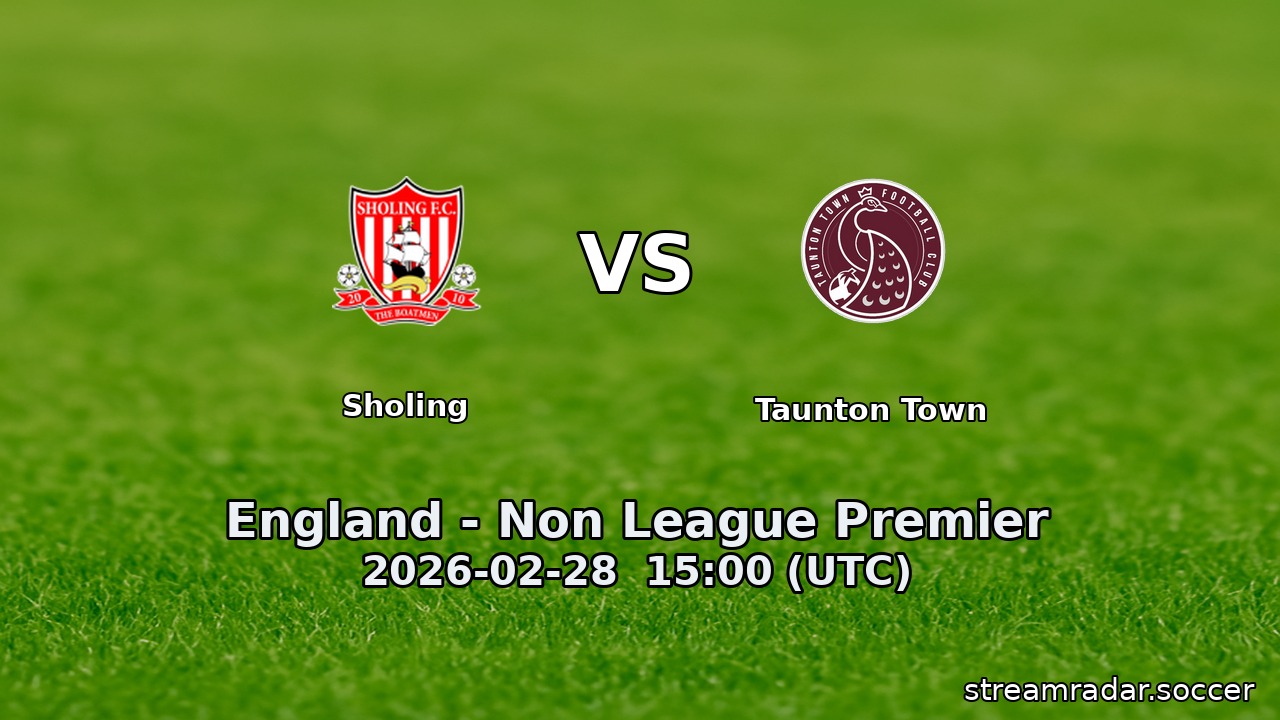 Sholing vs Taunton Town